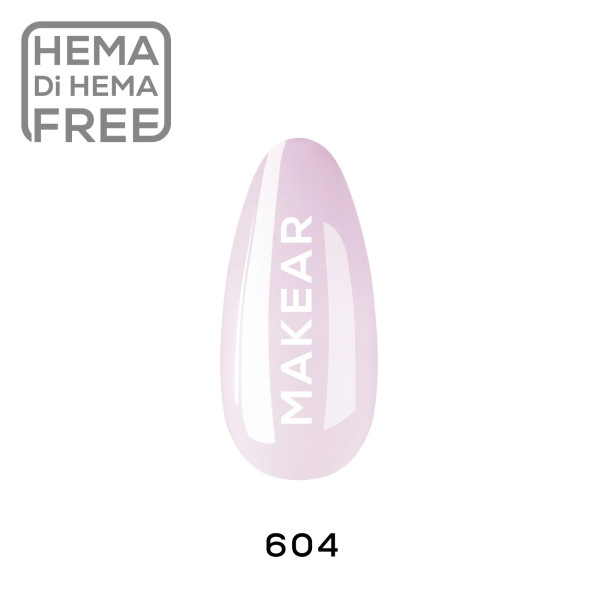 Verniz Gel 604 Nude Leitoso 8ml MAKEAR