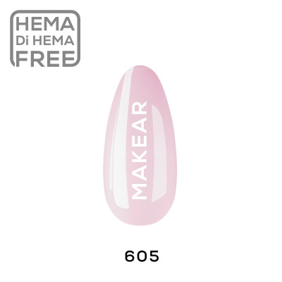 Verniz Gel 605 Rosa Leitoso 8ml MAKEAR PORTUGAL
