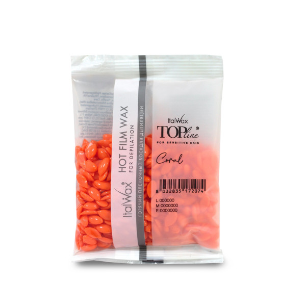 Cera Hot Film Elástica Coral Top Line 100gr Italwax