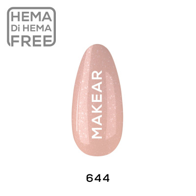 Verniz Gel 644 Nude Glitter 8ml MAKEAR PORTUGAL