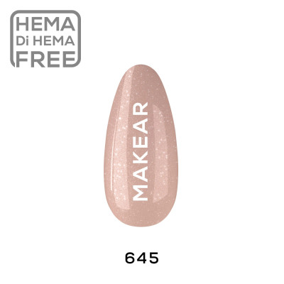 Verniz Gel 645 Nude Glitter 8ml MAKEAR PORTUGAL
