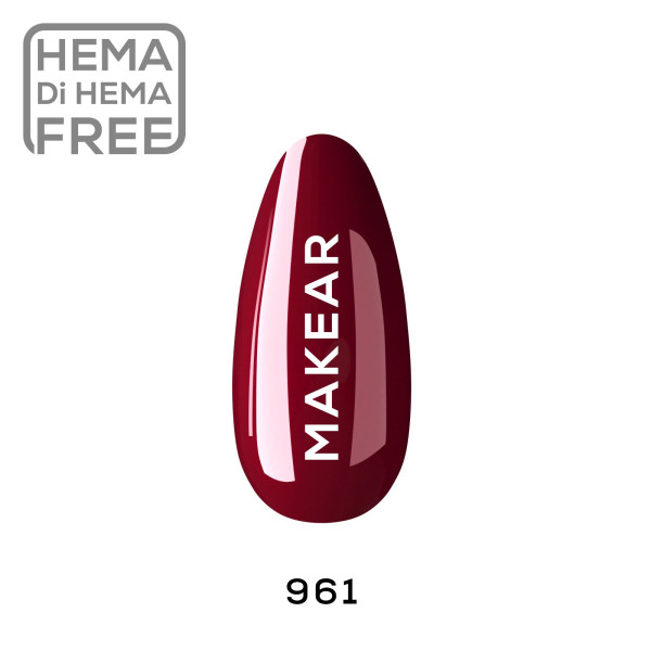 Verniz Gel 961 Vermelho 8ml MAKEAR