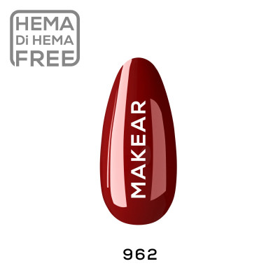 Verniz Gel 962 Vermelho 8ml MAKEAR PORTUGAL