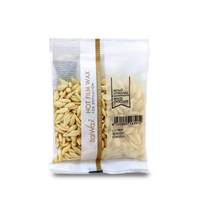 Cera Hot Film Elástica Chocolate Branco Clássica 100gr Italwax