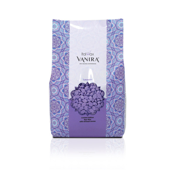 Cera Hot Film Elástica Lavanda Vanira 1kg Italwax