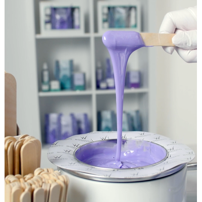 Cera Hot Film Elástica Lavanda Vanira 100gr Italwax