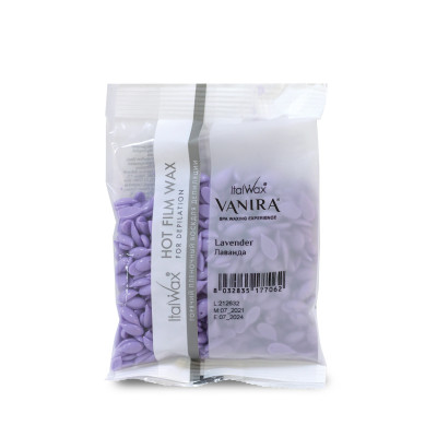 Cera Hot Film Elástica Lavanda Vanira 100gr Italwax