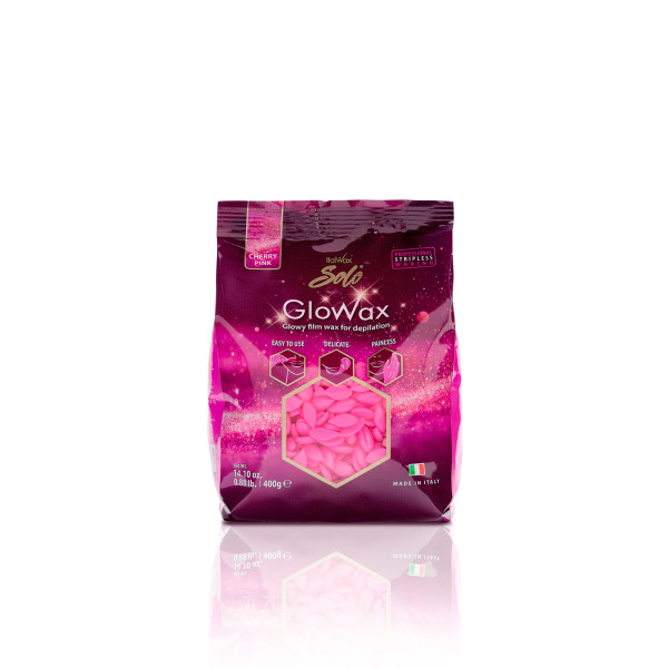 Cera Hot Film Elástica Cherry Pink Facial 400gr Italwax