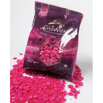 Cera Hot Film Elástica Cherry Pink Facial 400gr Italwax