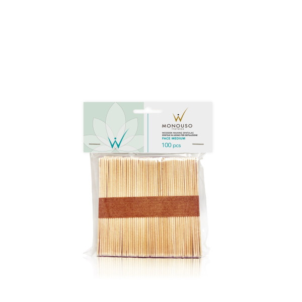 Espátula Madeira Medium 100uni Italwax