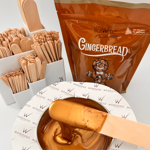 Cera Hot Film Granualda Gingerbread 500gr Italwax - Edição Limitada Natal 