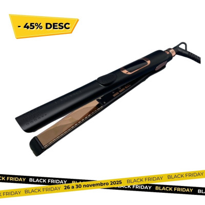 Placa Alisar LuHo Black Pro 250ºC - Nano Titânio