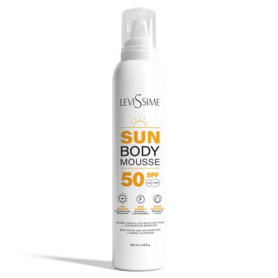Sun Body Mousse Corporal SPF50 200ml Levissime