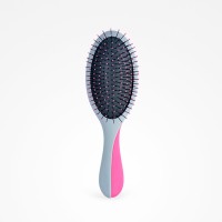 ESCOVA E ESPELHO MAGNÉTICO ROSA/CINZA